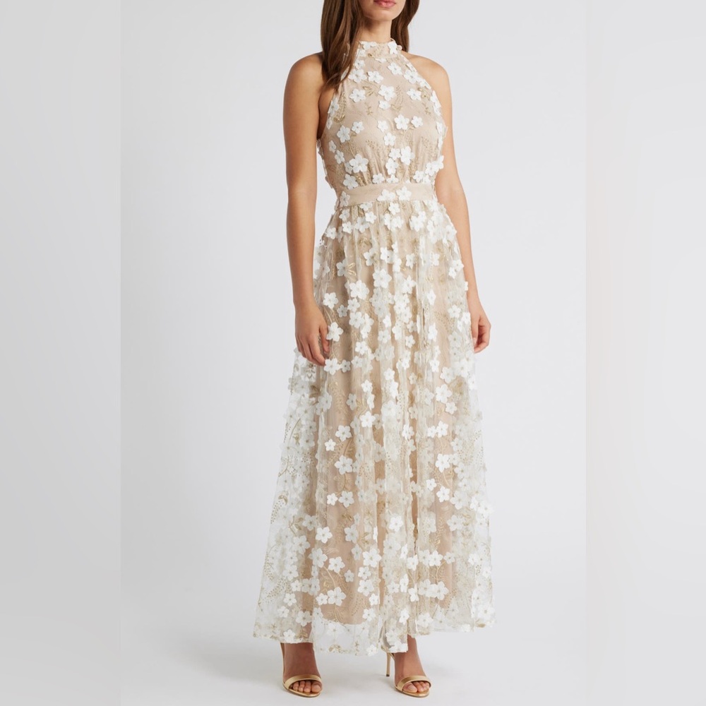 CHELSEA 28 FLORAL SLEEVELESS MAXI DRESS SZ 6